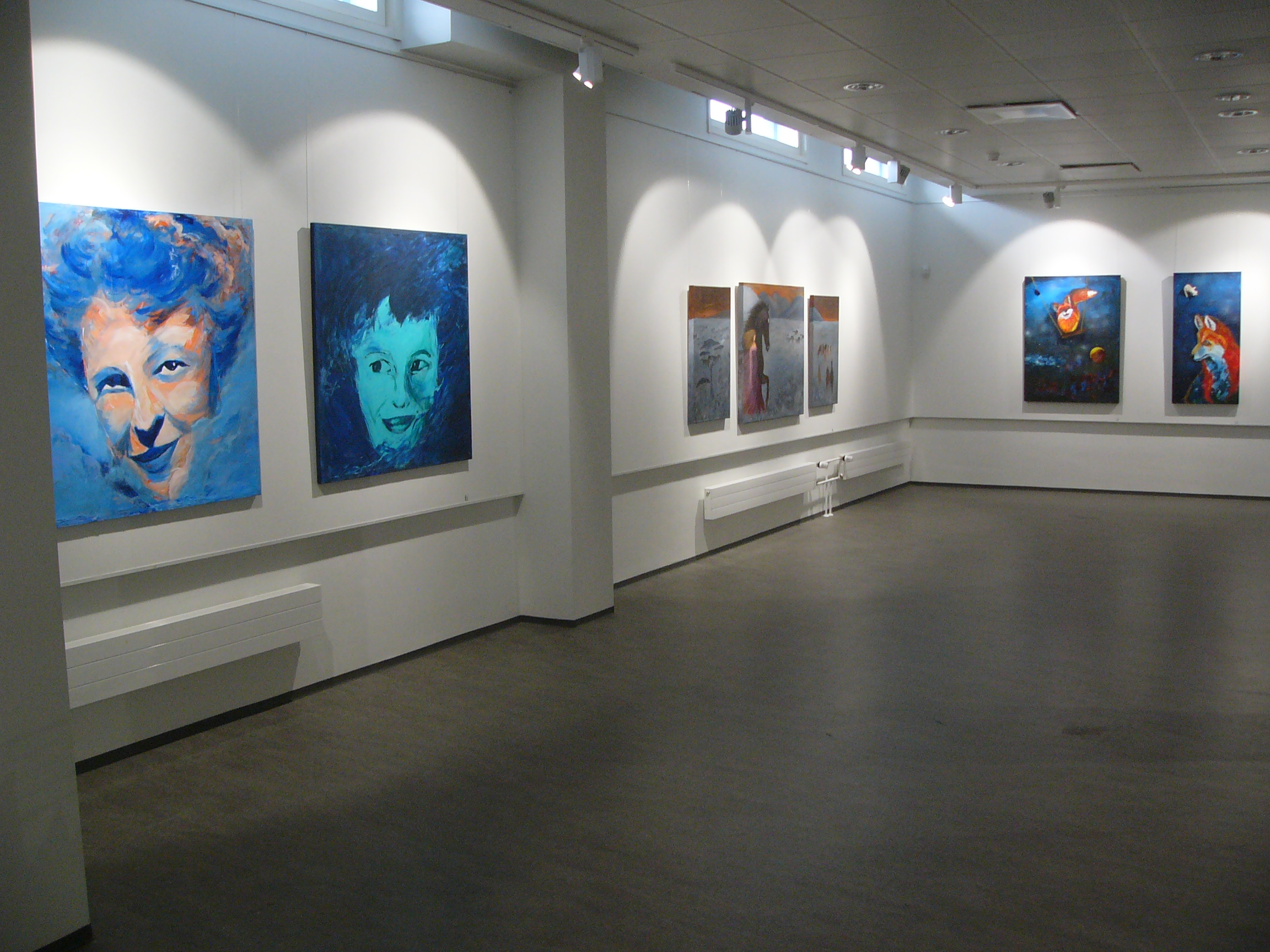 Galleria 2 :n virtuaalitaidenäyttelyssä Pirkan opiston kuvataidekoulun teoksia